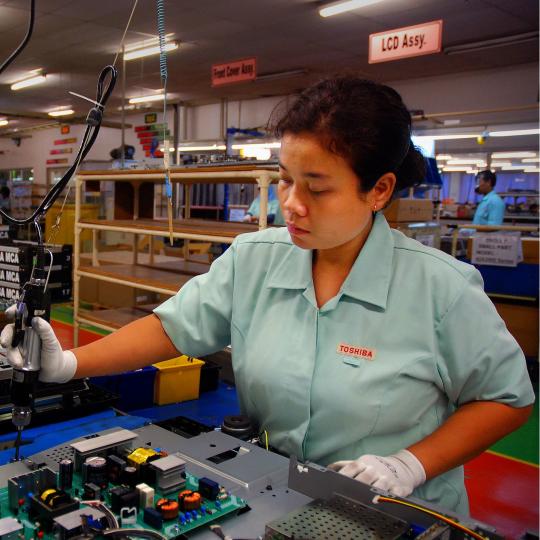 Woman worker Woman working in a factory
