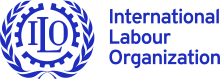 Display of the logo for the International Labour Organization