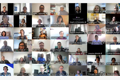 Global Accelerator Steering Group meeting Screenshot of SG members